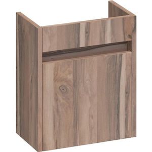 BRAUER Nexxt Fonteinonderkast - 40x45x22cm - 1 rechtsdraaiende deur - greep - MFC - Almond FO-NXRAL