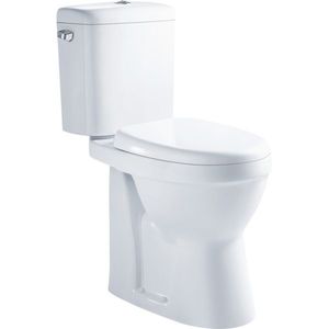 Nemo Go XJoy spoelrandloos PACK staand toilet verhoogd AO zonder spoelrand porselein wit wczitting softclose MFZ-09-03C RIMLESS