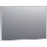 BRAUER Silhouette Spiegel - 100x70cm - zonder verlichting - rechthoek - aluminium - 3534