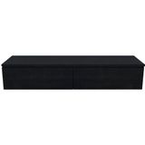 Arcqua Living Onderkast - 160x46x30cm - 2 lades - greeploos - gemelamineerd spaanplaat - oak black ONK494591