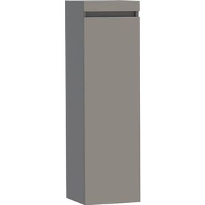 BRAUER Joy badkamerkast - 120x35x35cm - met 1 deur greeploos rechtsdraaiend mat taupe HK-JY120RMT