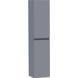 BRAUER Solution Badkamerkast - 160x35x35cm - 2 greeploze links- rechtsdraaiende deur - MDF - mat grijs 7809