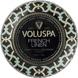 Voluspa Geurkaars Maison Noir French Linen Mini Tin Candle
