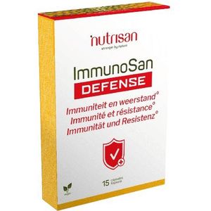 Nutrisan - ImmunoSan Defense - 15 Capsules - Paddenstoelenmix met Vitaminen C B6 B12