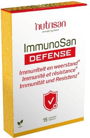 Nutrisan - ImmunoSan Defense - 15 Capsules - Paddenstoelenmix met Vitaminen C B6 B12