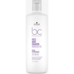 Schwarzkopf Bonacure Frizz Away Shampoo 1000ml - Normale shampoo vrouwen - Voor Alle haartypes