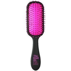 The Knot Dr. Pro Mini Borstel Black Smaller Brush Fuchsia Pad 1st