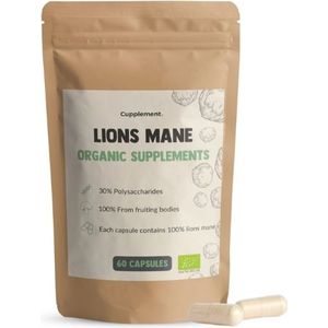 Cupplement Mushrooms Lions Mane Supplements 60Capsules
