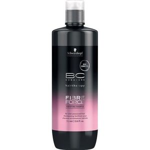 Schwarzkopf Bonacure Fibre Force Shampoo-1000 ml -  vrouwen - Voor