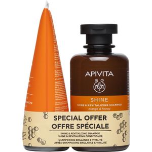 Apivita Hair Care Pakket Shine Conditioner + Shampoo
