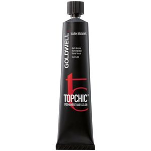 Goldwell Haarverf Topchic Permanent Hair Color 6N@RV Dark Blonde Elumenated Red Violet