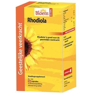 Bloem Rhodiola Geestelijke Veerkracht 100Capsules
