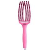 Olivia Garden Borstel Fingerbrush La Dolce Vita Boar & Nylon Pink Granita 1St