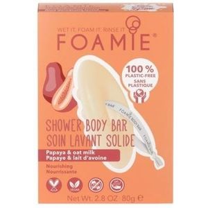 Foamie Zeep Shower Body Bar Papaya & Oat Milk