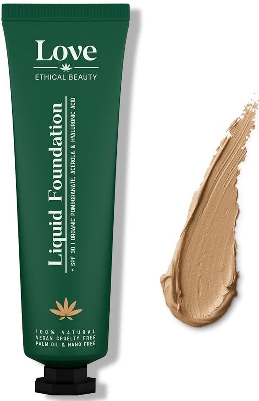 Foundation - Lichtgewicht - 100% Natuurlijke Vloeistof - SPF30