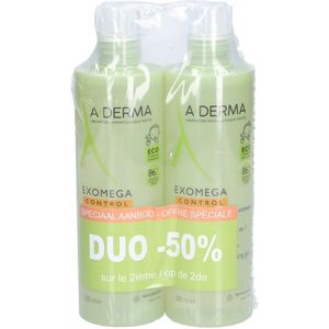 A-Derma Exomega Control Gel Lavant Émollient 2in1 2x500ml