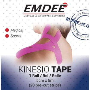 Emdee Bandage Kinesiologie Tape Kinesio Tape 20 Pre-Cut Strips