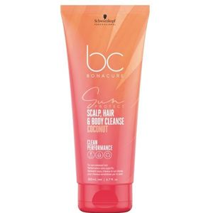Schwarzkopf Shampoo BonaCure Clean Performance Sun Protect Scalp, Hair & Body Cleanse