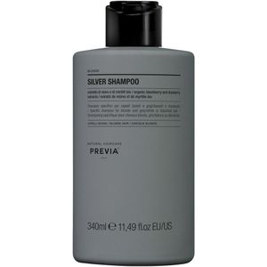 Previa - Natural Haircare Silver Shampoo - 340ml - Conditionerende Shampoo voor Blond en Grijs Haar