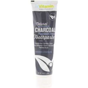 inVitamin Tandpasta Natural Activated Charcoal Toothpaste