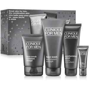 Clinique - For Men - Huidverzorgingsset - 200 ml Face Wash - 100 ml Face Scrub - 100% Parfumvrij
