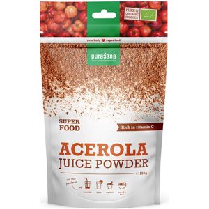Purasana Poeder Superfoods Super Food Acerola Juice Powder