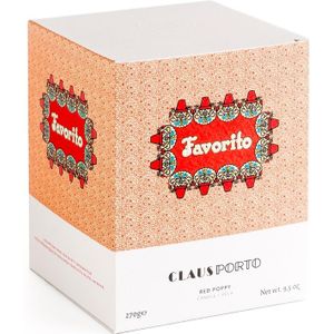 Claus Porto Home Candles Geurkaars Favorito Red Poppy Scented Candle 270gr