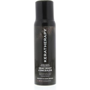 Keratherapy Spray Root Concealer Gray Root Concealer Medium to Dark Brown 118ml