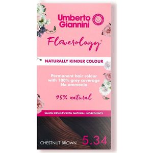 Umberto Giannini Haarverf Flowerology Colour Naturally Kinder Colour 5.34 Chestnut Brown
