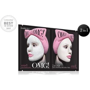 Double Dare Masker OMG! Spa 2in1 Kit Detox Bubbling Microfiber
