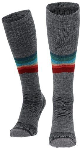 Sockwell Skisokken Rainbow Racer Heren Grijs