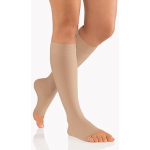 AktiVen Comfort Steunkousen (AD) Open Teenstuk Caramel