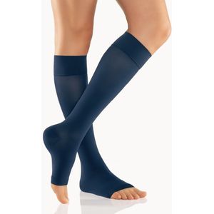 AktiVen Elegance Steunkousen (AD) Open Teenstuk Marine