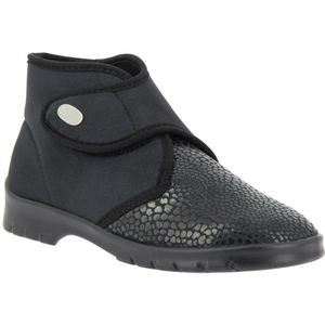 Varomed - Helsinki - Enkellaarsje - Zwart - Stretchmateriaal - Klittenbandsluiting