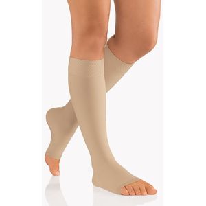 AktiVen Comfort Steunkousen (AD) Open Teenstuk Beige