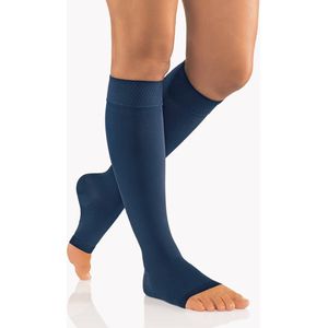 AktiVen Comfort Steunkousen (AD) Open Teenstuk Marine