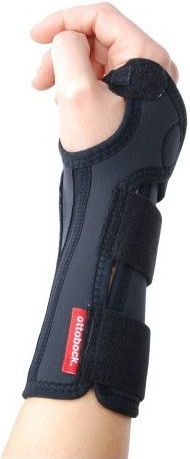 Otto Bock Manu 3D Basis Polsbrace 4143 Zwart-Rechts-Maat M: 16 - 17 cm