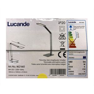 Lucande - LED Dimbare touch tafellamp MION LED/8W/230V