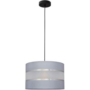 Hanglamp aan een koord HELEN 1xE27/60W/230V grijs/zwart