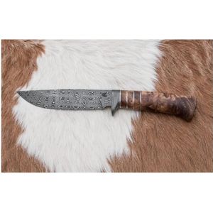 Exclusief Damascus-mes 14,4 cm kastanjeboom/mammoet tand