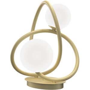 Wofi 8014-201 - LED Tafellamp NANCY 2xG9/3,5W/230V goud/wit