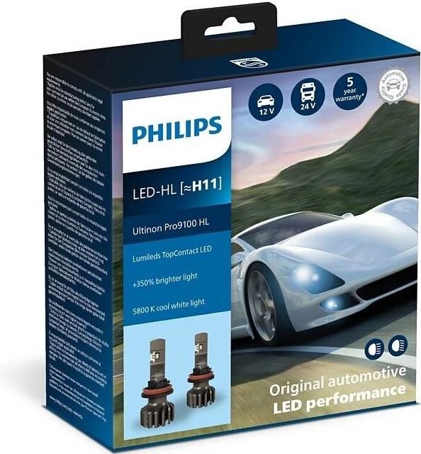 Philips 11362U91X2-SET - LED Autolamp - H11 - 2x 13,2W - 12/24V