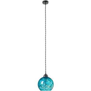 Hanglamp aan een koord MARLBE 1xE27/60W/230V turquoise