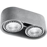 Betonnen Plafondlamp BASIC AR111 2x GU10 / 40W / 230V