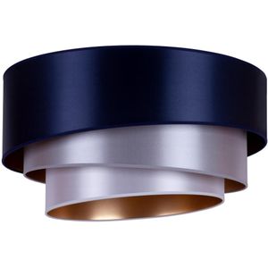 Duolla - Plafondlamp TRIO 3xE27/15W/230V diameter 60 cm blauw/zilver/koper