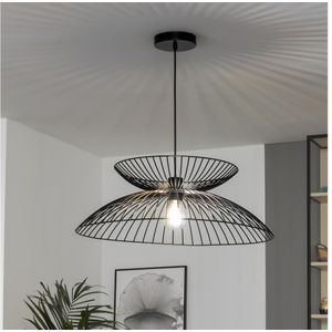 Brilagi - LED-hanglamp aan kabel CERIA WIRE 1xE27/40W/230V Ø 60 cm zwart