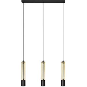 Hanglamp aan een koord BARS 3xGU10/20W/230V goud/zwart
