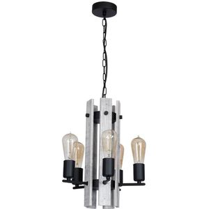 Hanglamp GERA 5xE27/60W/230V zwart