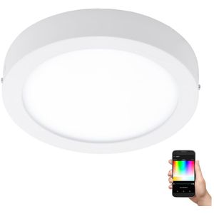 Eglo 96669 - Dimbare LED RGBW Plafond Lamp FUEVA-C LED/15,6W/230V Bluetooth