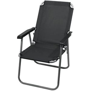 Grijze opvouwbare campingstoel